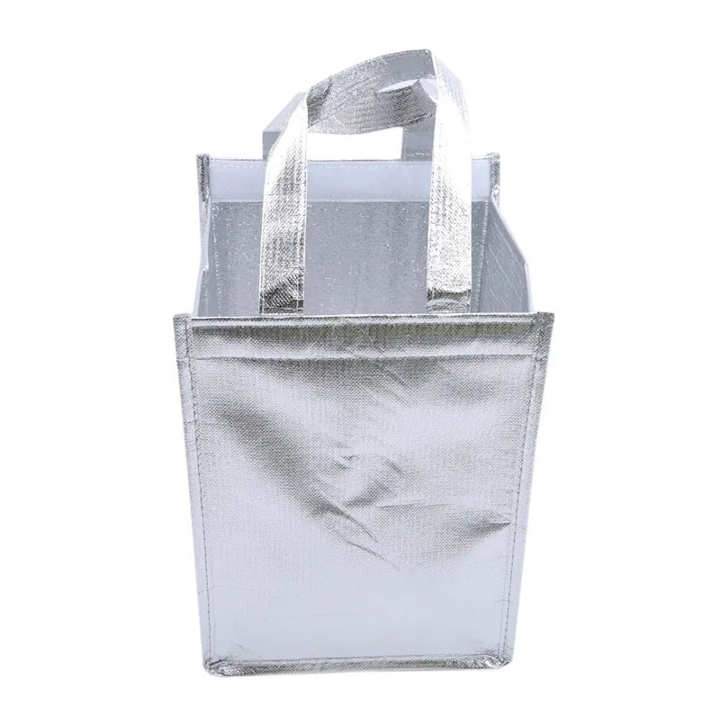 1PC Aluminum Foil Insulated Ice Storage Bag Thermal Cooler Lunch Picnic Bag