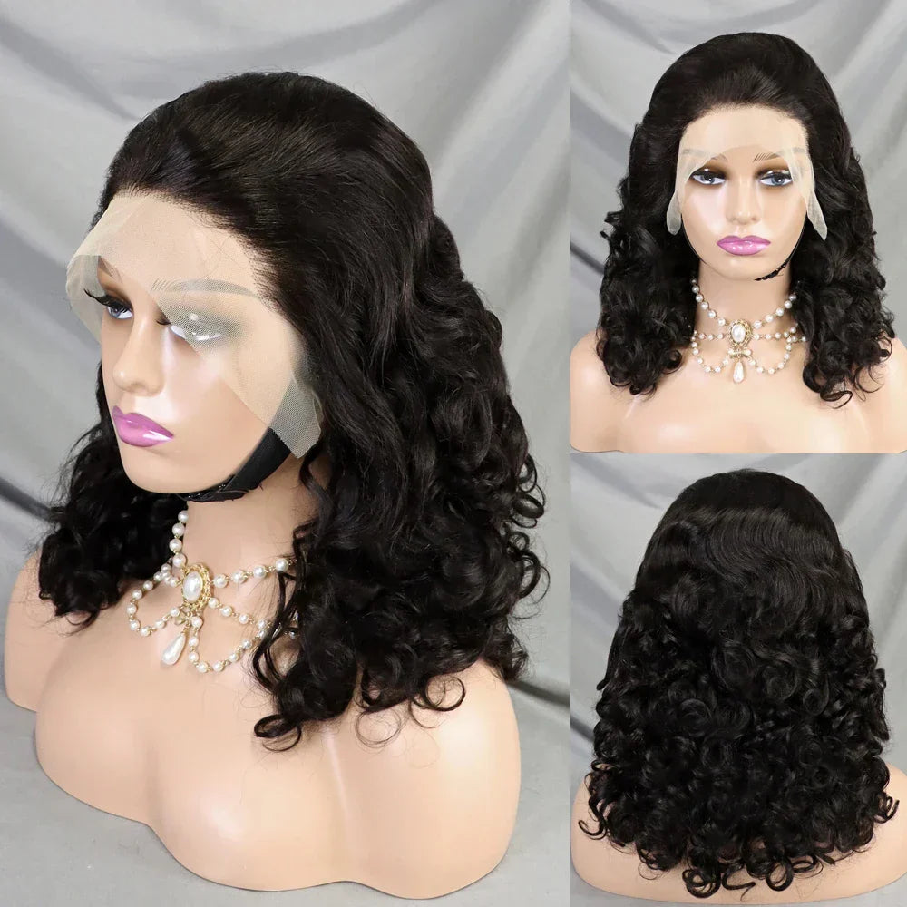 250% Density 99J Burgundy Bouncy Curly Human Hair