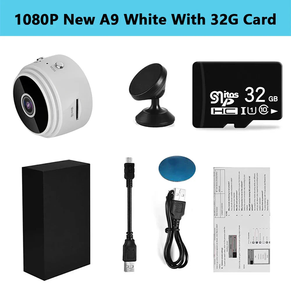 2024 Upgraded A9 Mini WiFi Camera FullHD 1080p
