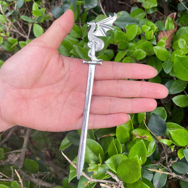 16cm Witch skull Hair Stick sword woman hair