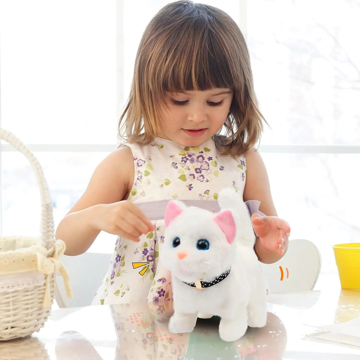 New Walking Kitty Plush Toy Electric Interactive Cat