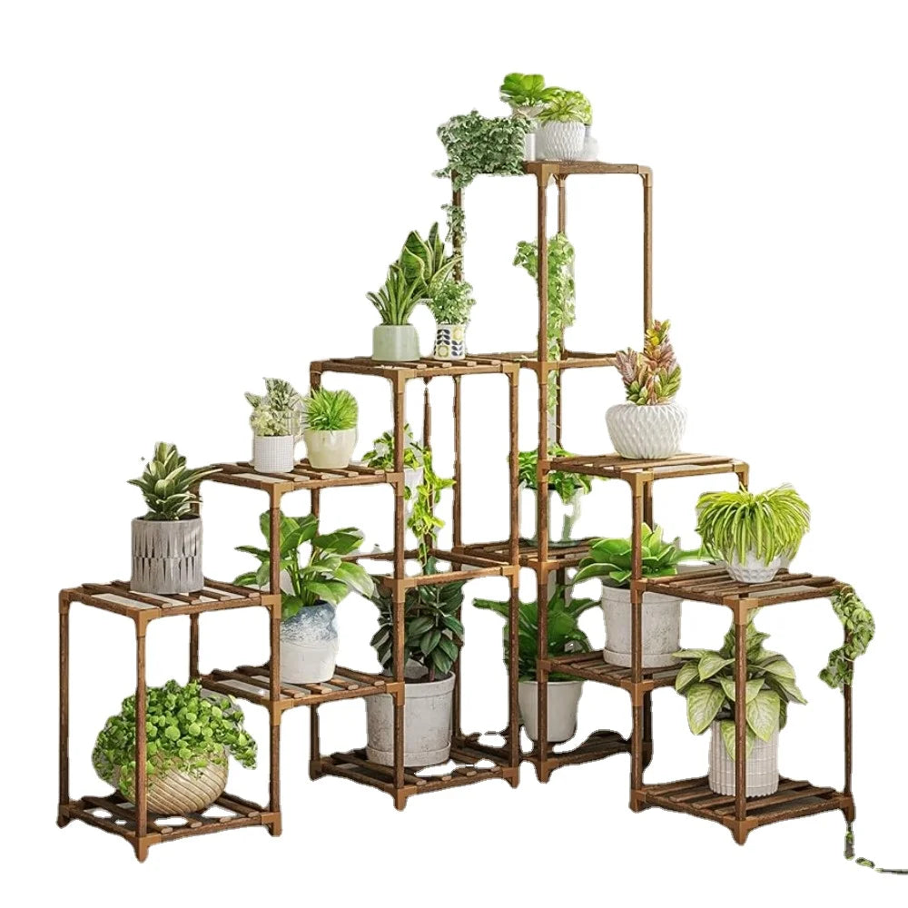 Flower Pots Stand, Indoor Corner Plant Shelf Outdoor