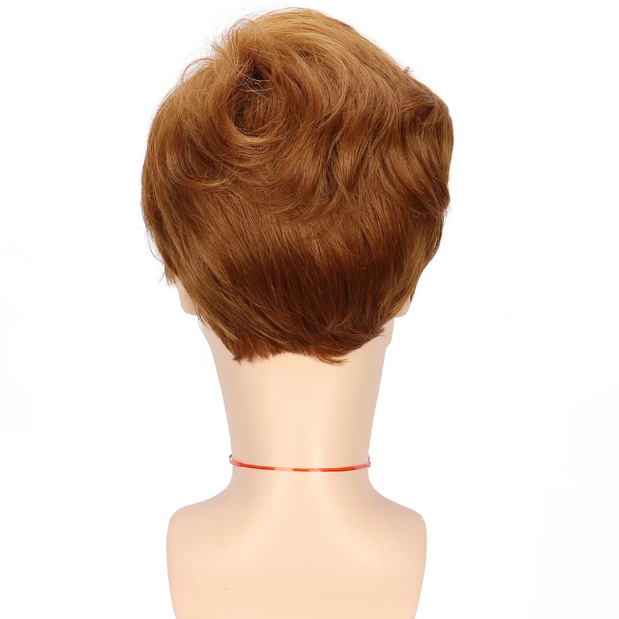 Synthetic Men's Wig Curly Short Golden Yellow Hair