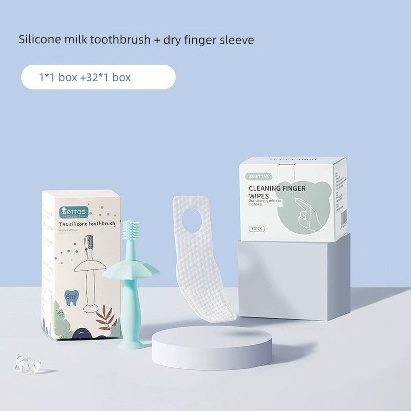 Beipisi Baby Oral Cleaner Gauze Finger Covers Toothbrush