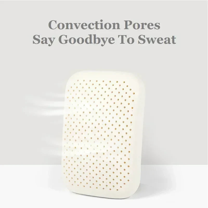 JFLEGAL Latex Pillow Natural Rubber Odorless Neck Pillow