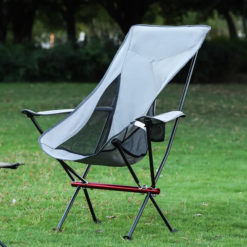 HooRu Portable Camping Moon Chair Lightweight Aluminum Folding
