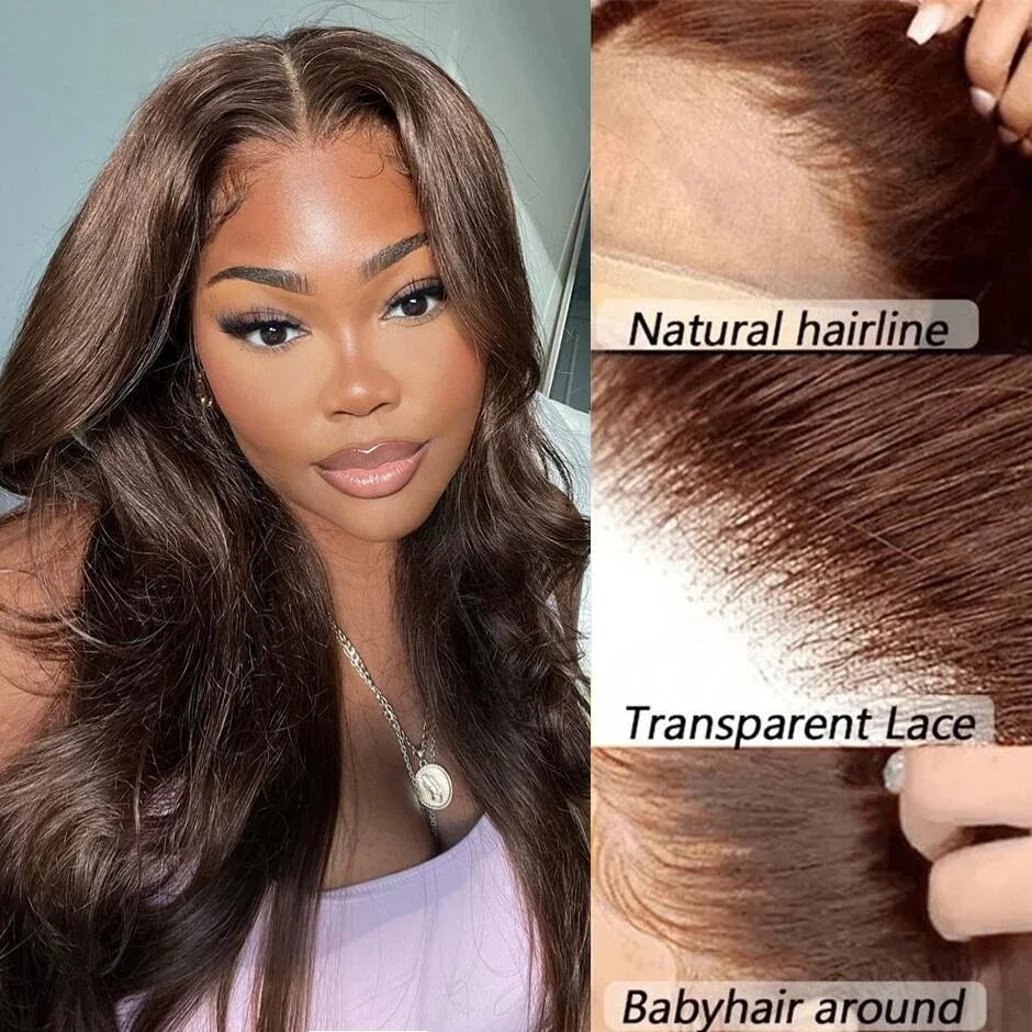 MARRYU Chocolate Brown HD Lace Frontal Wig Malaysia