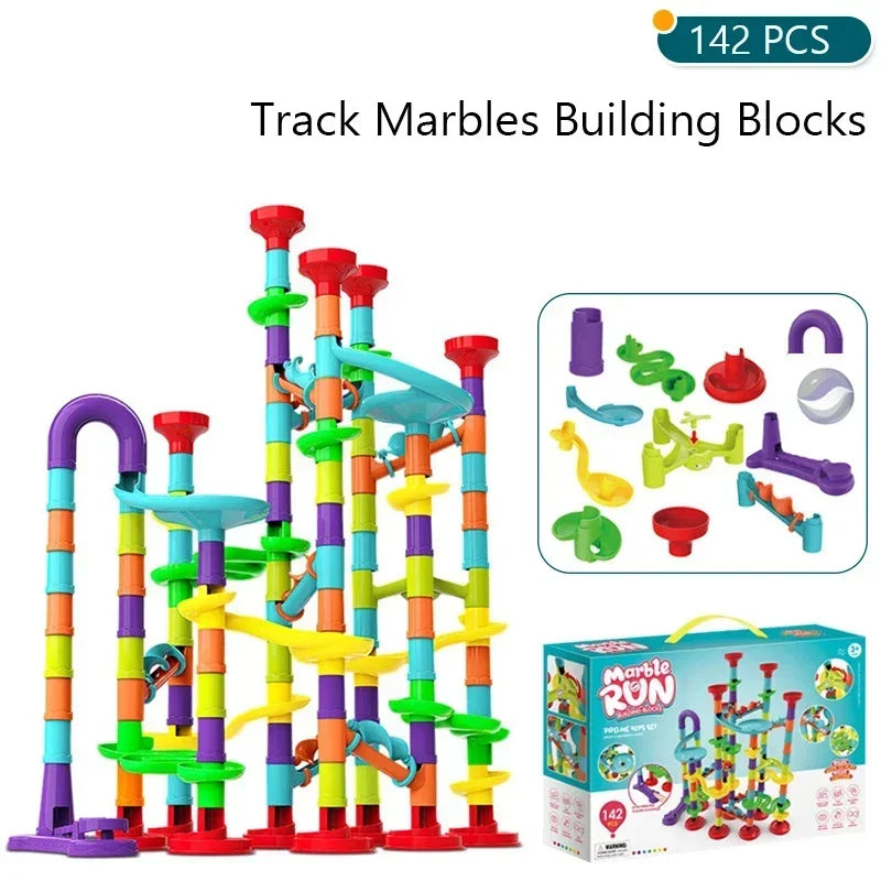 Creativity Marble Run Race Catapult Track Maze Building