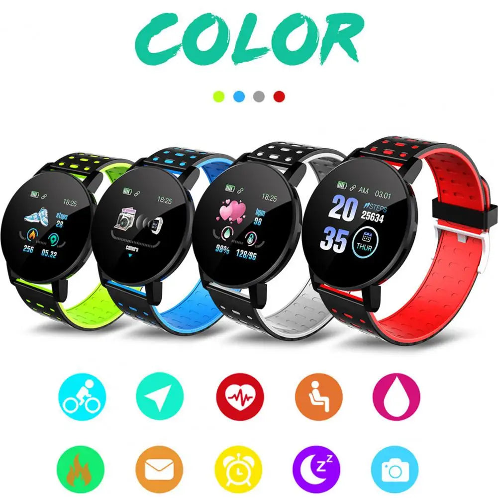 119 Plus Smart Watch Men Women Blood Pressure