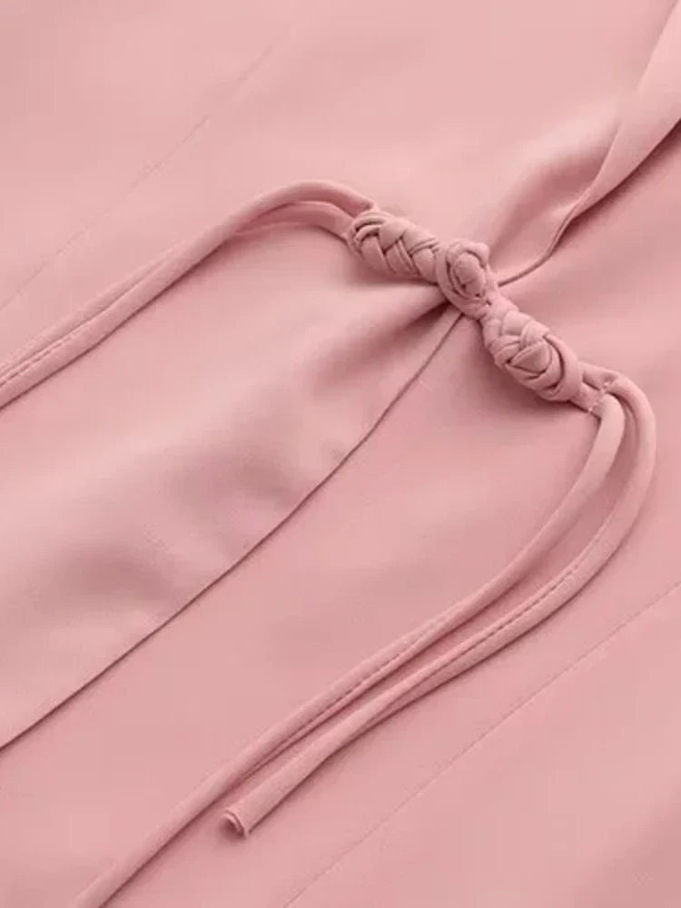 Loose Outwear for Women Notched Collar Chic Elegant