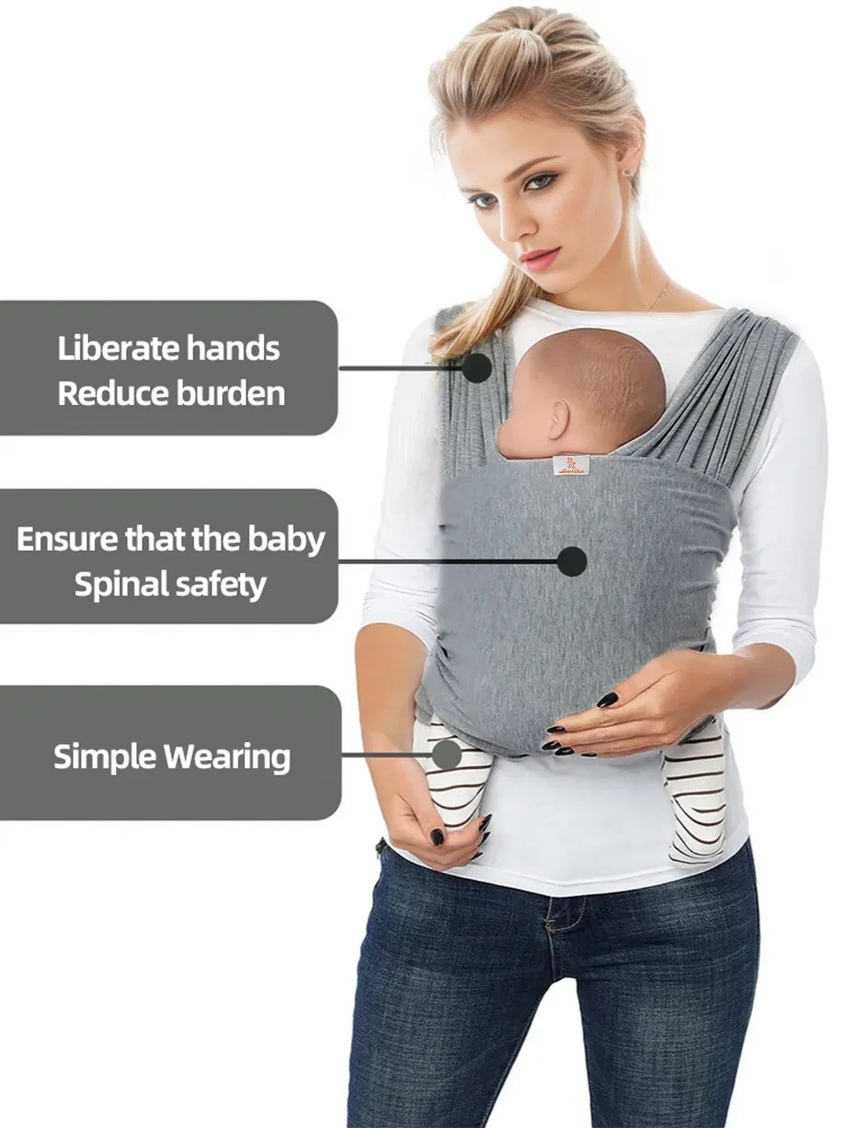 Baby straps from newborns to toddlers - Elastic