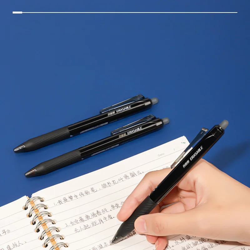 Deli 12Pcs Erasable Neutral Pens 0.5mm Gel Pens