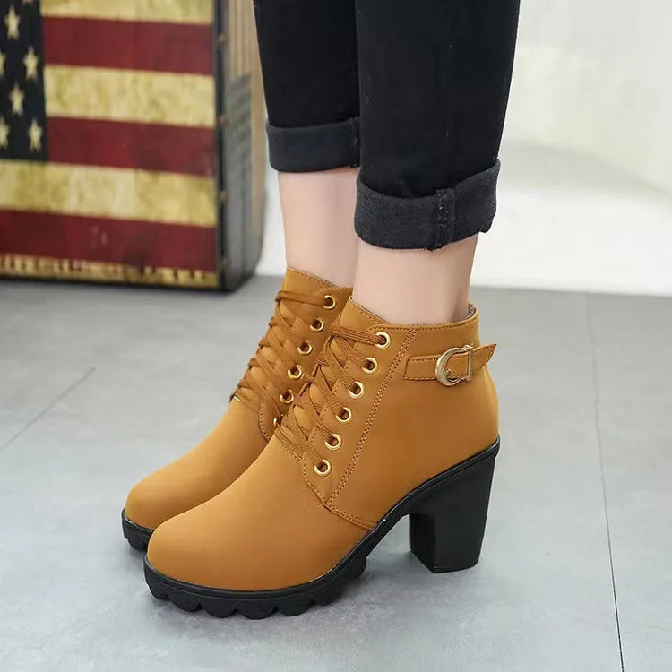 Winter Large Size Jazz Dance Boots High Heels