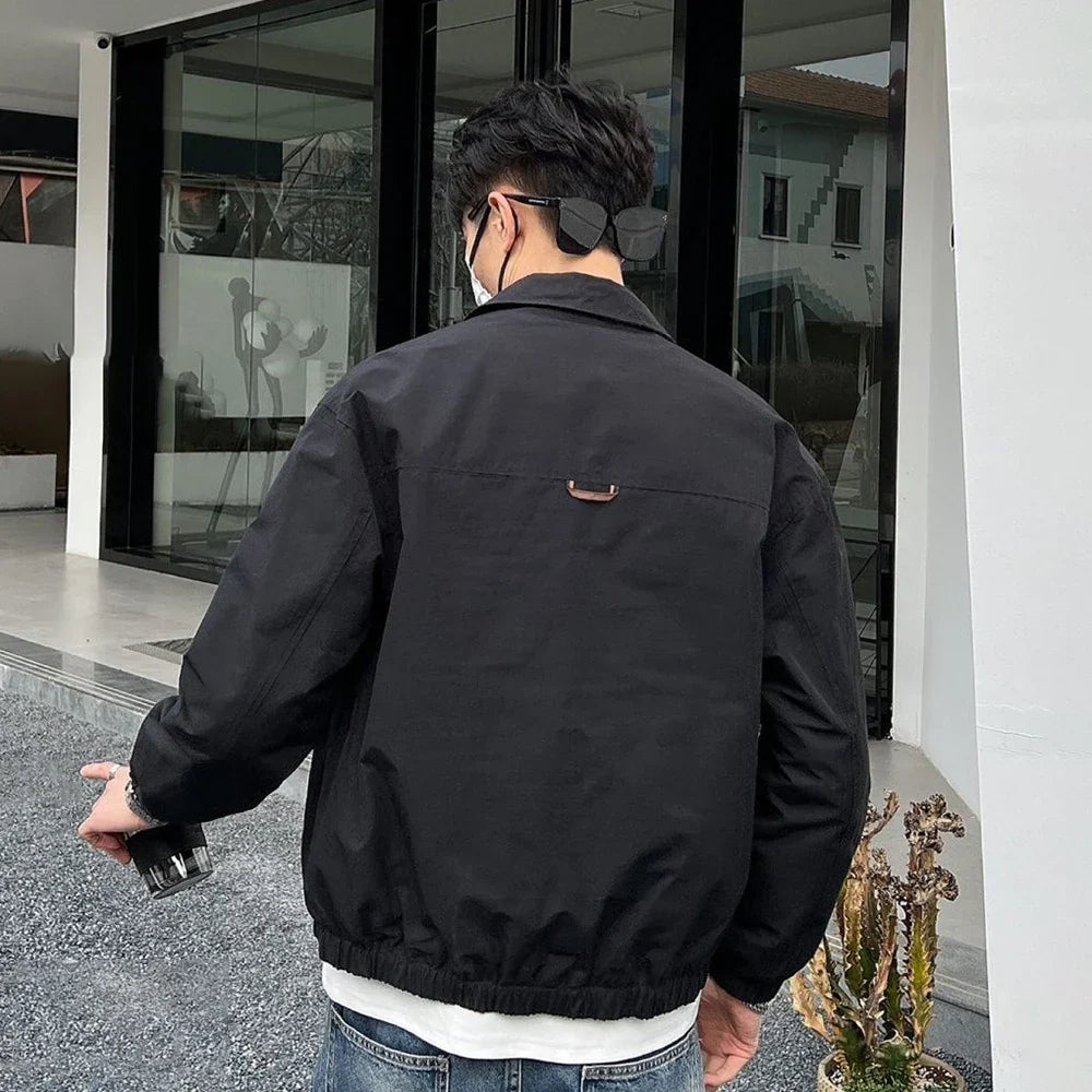 Spring And Autumn New Men Lapel Jacket Korean