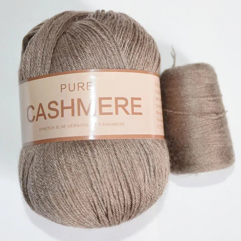 Pure Natural Mongolian Cashmere Yarn Crochet Lana para