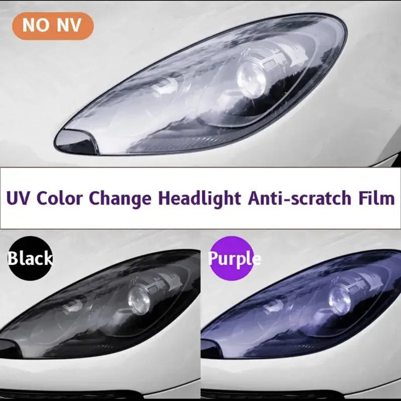 TPU Photochromic Headlight Protection Film PPF Paint Protection