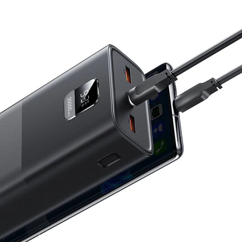 65W fast charg 30000mAh Power Bank 2 USB