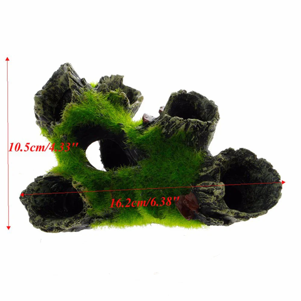 Aquarium Mountain View Moss Tree Moss Driftwood Resin