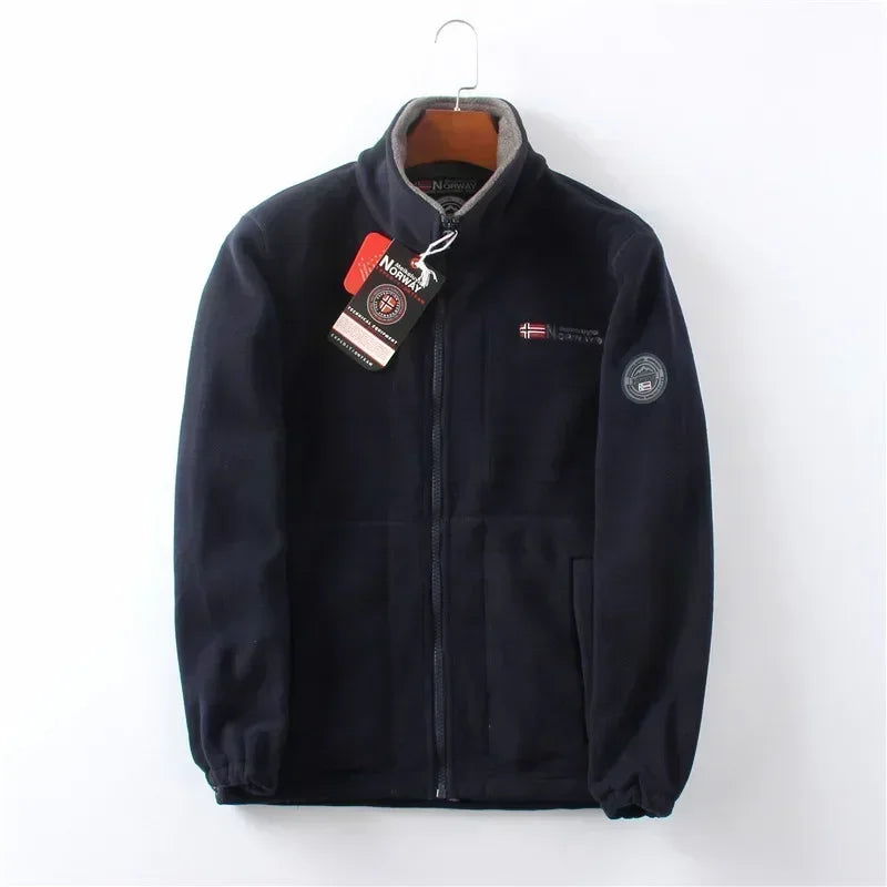 Warm Polar Fleece Jacket Men Winter Zipper Thermal