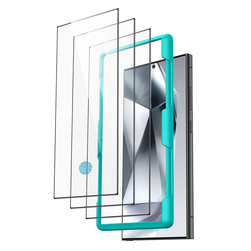 ESR for S24 Ultra Screen Protector for Galaxy S24 ultra 9H Full Coverage Tempered Glass with Fingerprint Unlocking (6.8 Inch)