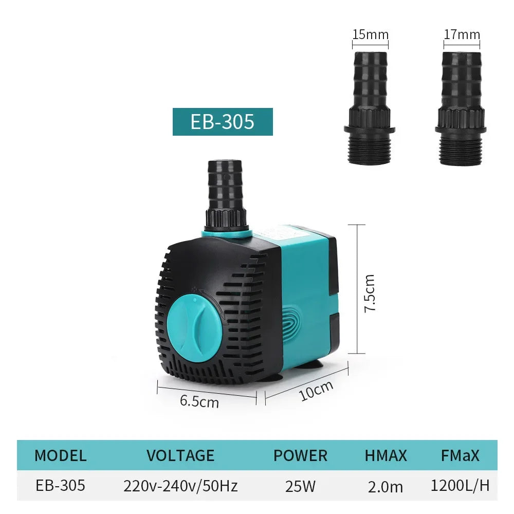 Submersible Water Pump Aquarium Accessories Fish Tanks and