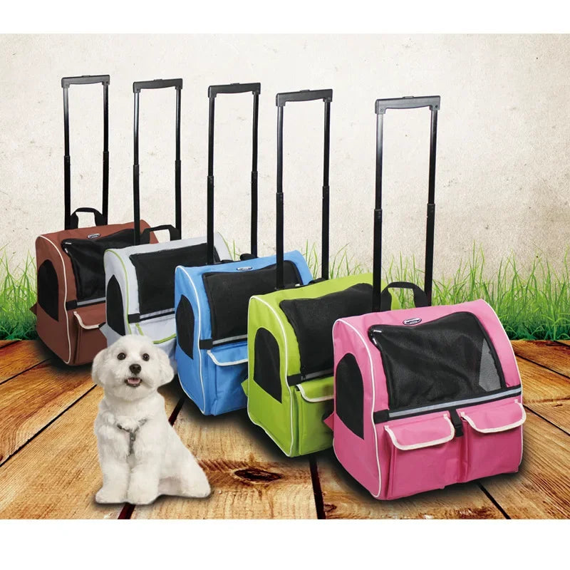 Portable Folded Stroller for Pet Detachable Dog Carrier