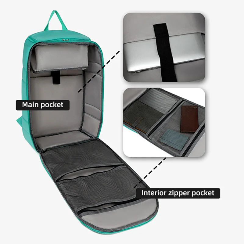 Women Leisure Travel Backpack Men's Oxford Waterproof Business