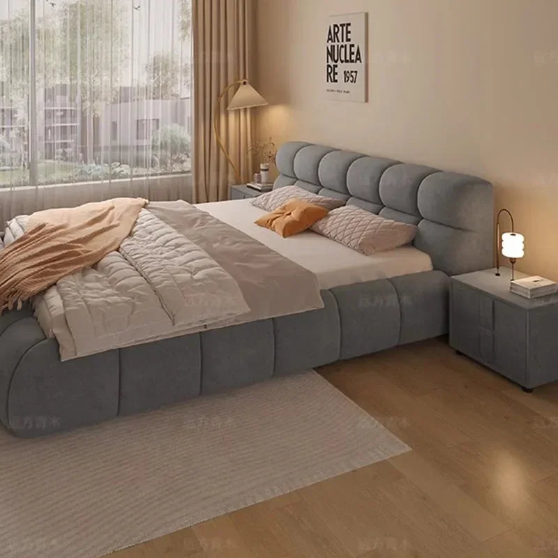 Modern Whitr Set Bed Soft Wood Small Large
