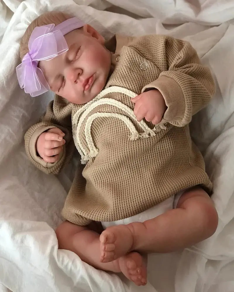 49CM Already Finished Painted Bebe Reborn Doll LouLou
