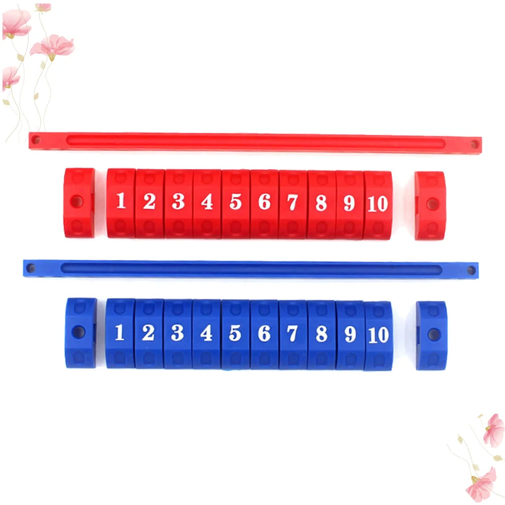 2pcs Durable Blue Red Plastic Scoring Units Counters