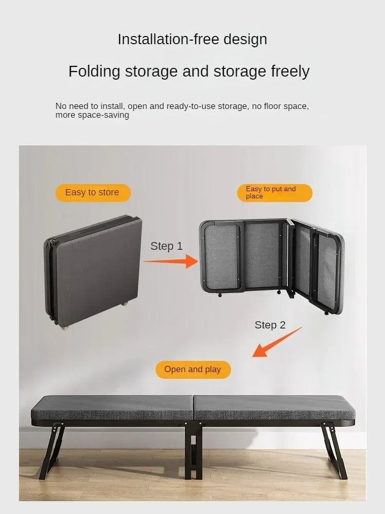 Folding Portable Nap-Bed Office Home Nap-Bed Adult Recliner