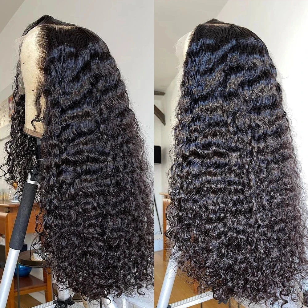 30Inch Deep Wave Transparent 13x4 13x6 Lace Frontal