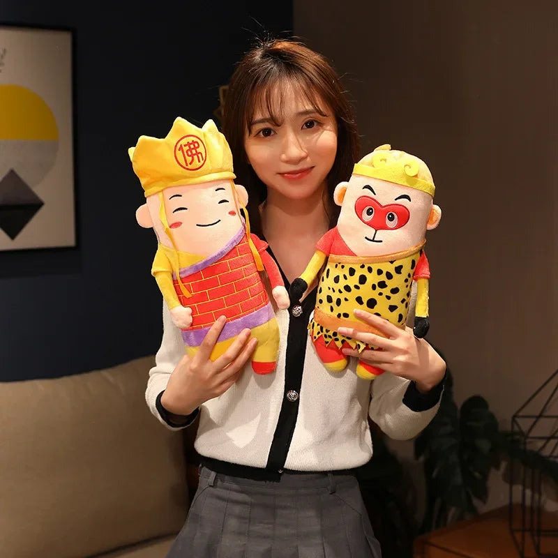 35/50cm Plush Monkey King Pigsy Sandy Tripitaker 4