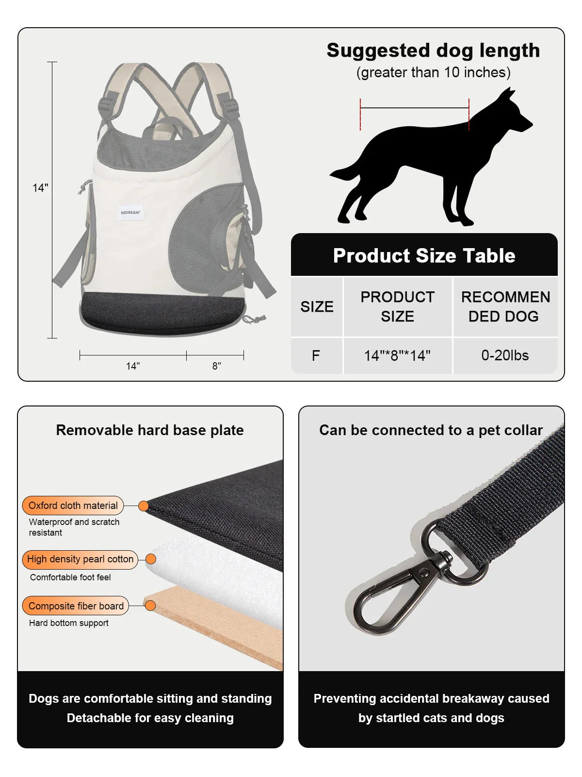 Puppy Kitten Travel Chest Sling Bag Pet Front