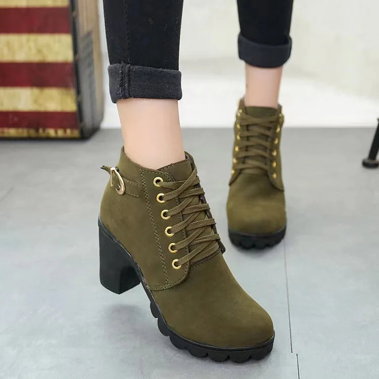 Winter Large Size Jazz Dance Boots High Heels