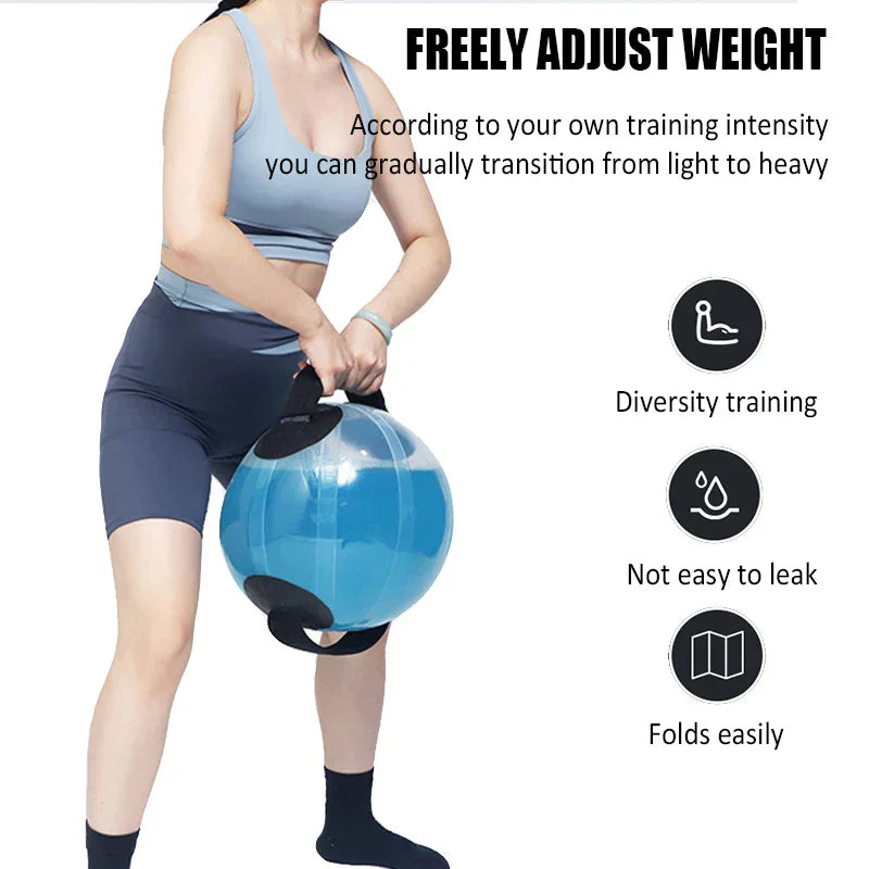 Water Filled Exercise Ball Fitness Aqua Ball Weightlifting