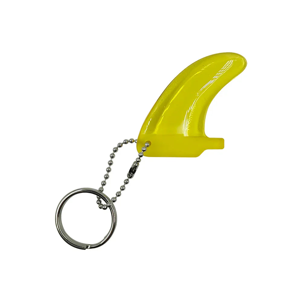 Key Chain Ring Clear Colorful Surf Fins Key
