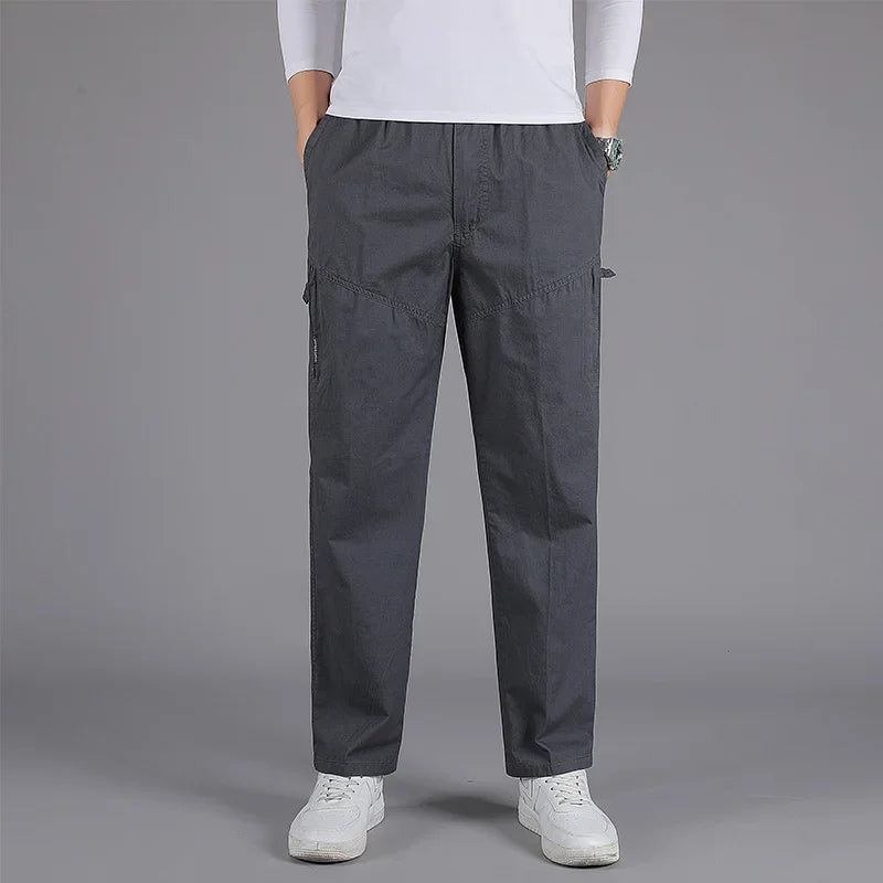 Middle Aged Men's Loose and Comfortable Pure Cotton,