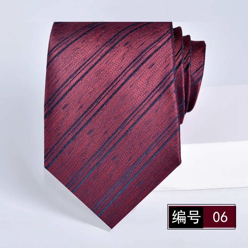 ties for men 2024 Luxury Wine Red Groom