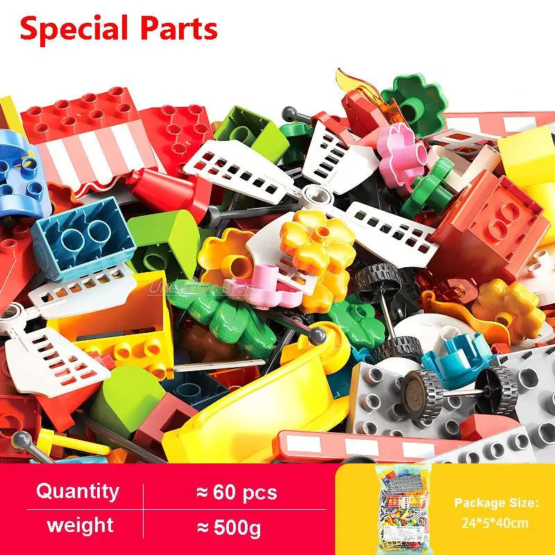 Bulk Big Particle Building Block Accessories Animal House