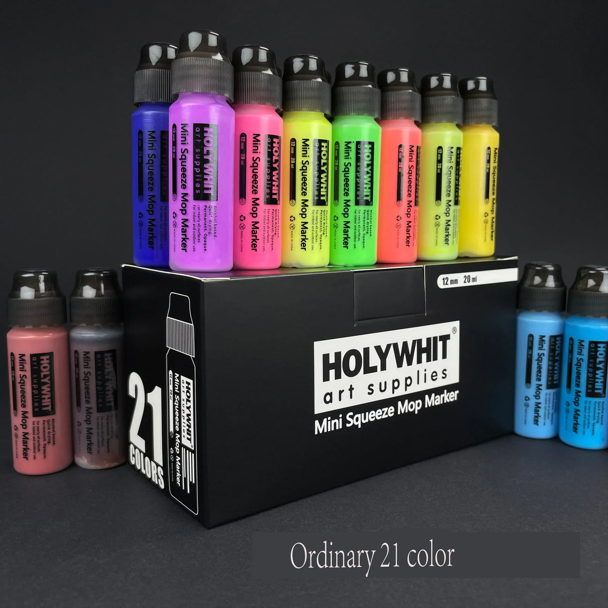 HOLYWHIT 12mm/20ml Mini Graffiti Flow Pen, Paint Signature