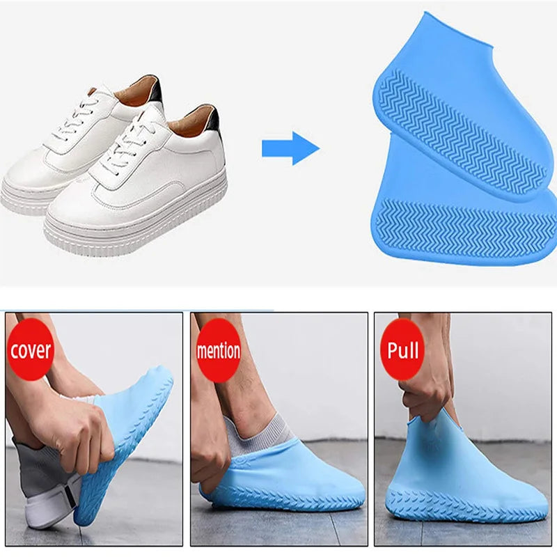6 Colors Silicone Waterproof Shoe Covers Reusable Rain