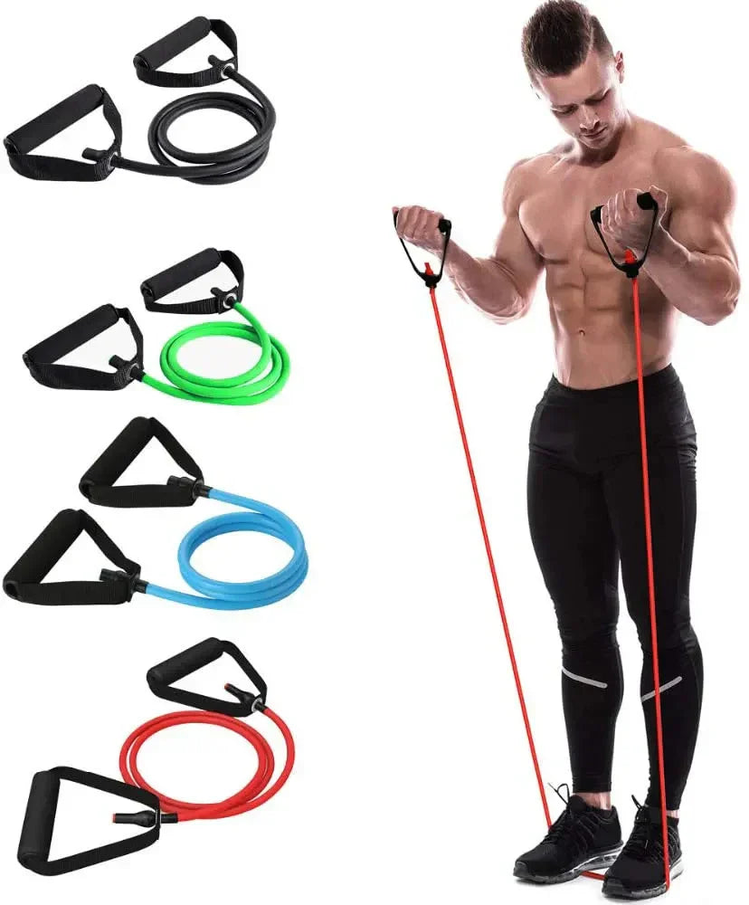 5 Levels Resistance Bands with Handles Yoga Pull