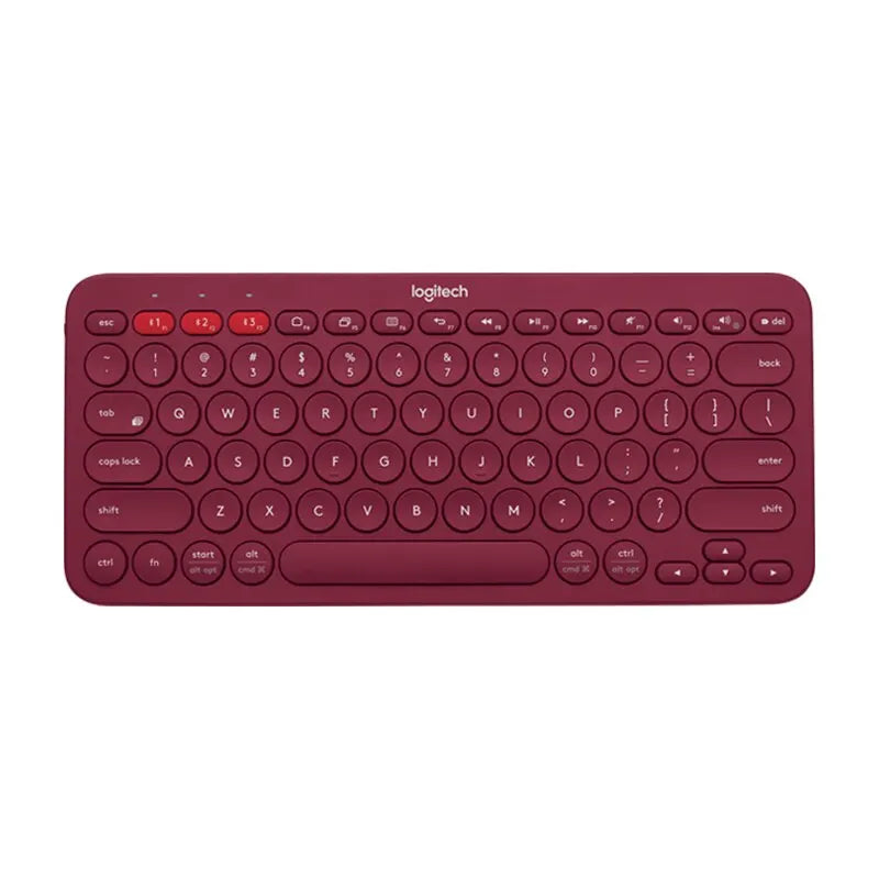 Logitech K380 Wireless Bluetooth Network Red Keyboard Tablet