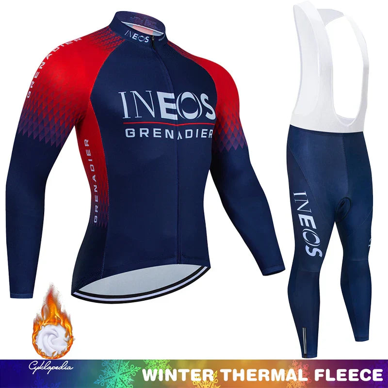 Winter Thermal Fleece Cycling Clothing Mtb Man Laser
