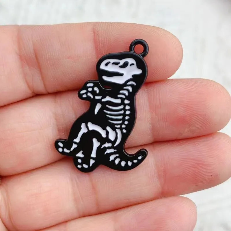 10pcs Dinosaur Dog Animal Charm for Jewelry Making