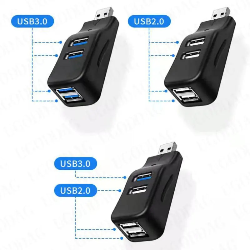 Mini 4 Ports USB 3.0 2.0 Hub High