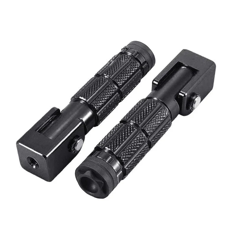 1 Pair 90° Folding Motorcycle Footpegs - M10 Front Rear Footrest