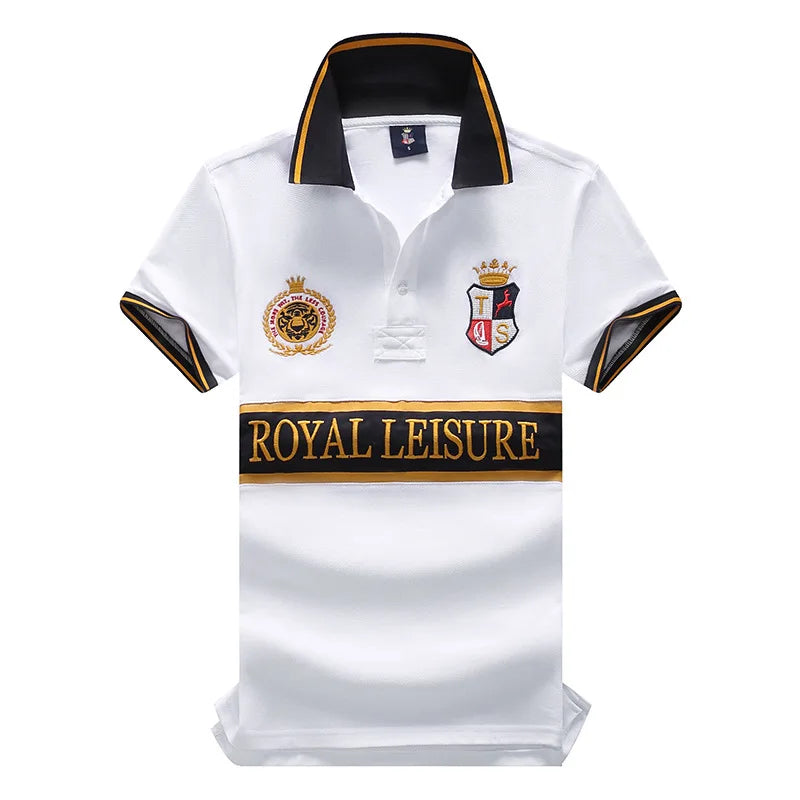Summer High Quality Embroidery Polo Shirt Men Business