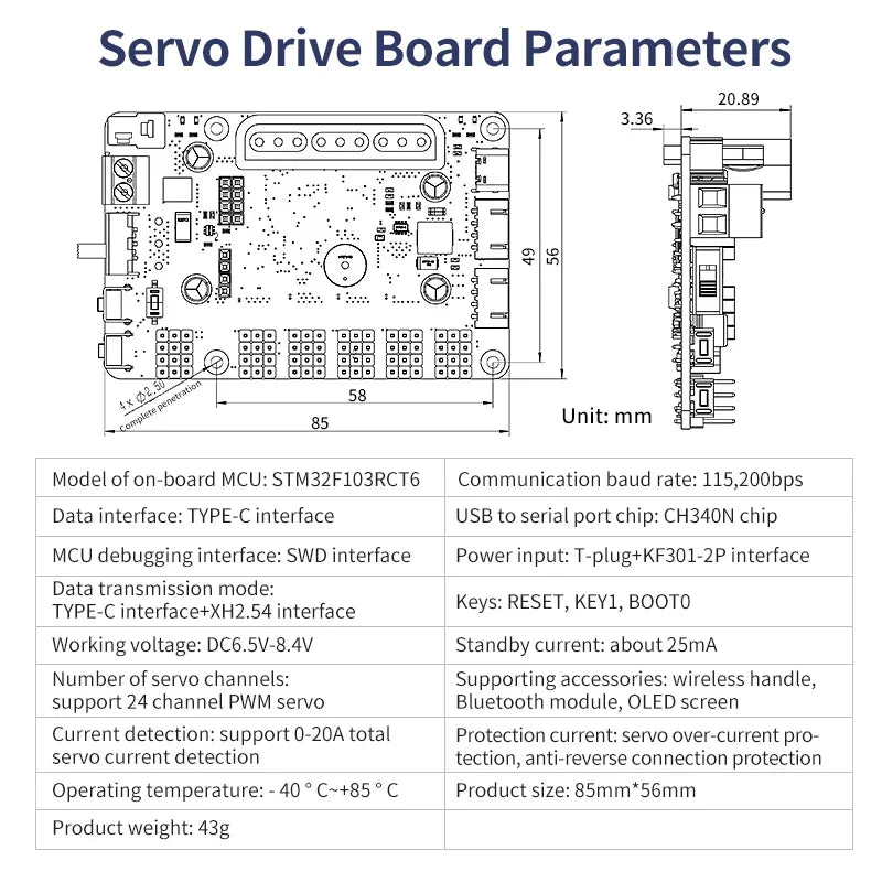 2DOF Electric Rotatable Rotary Robot Arm Base Platform